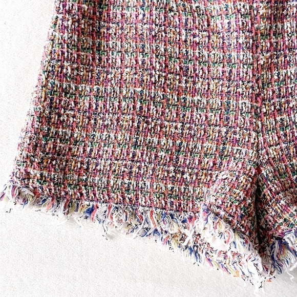 ZARA Rainbow Tweed Shorts - Picture 7 of 9